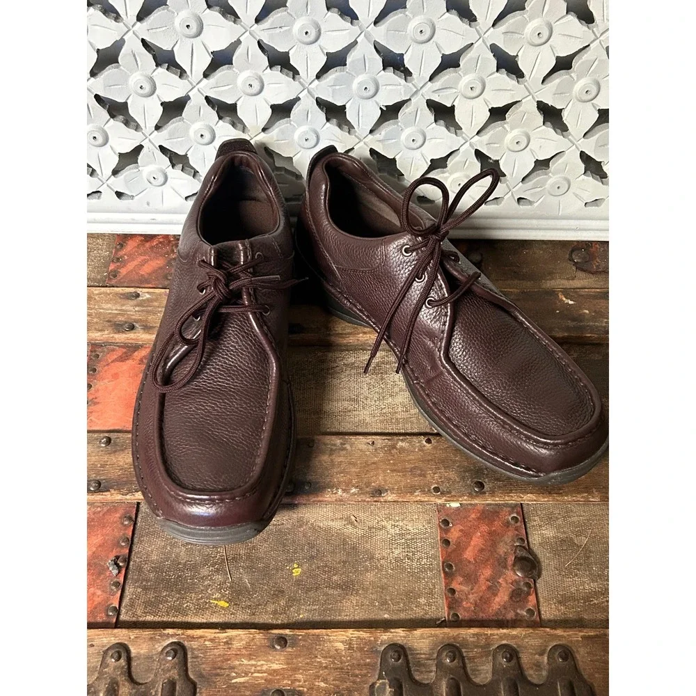 Red Wing 4041 Mens Brown Pebbled Leather‎ Moc Toe Oxford Shoes Size 12B